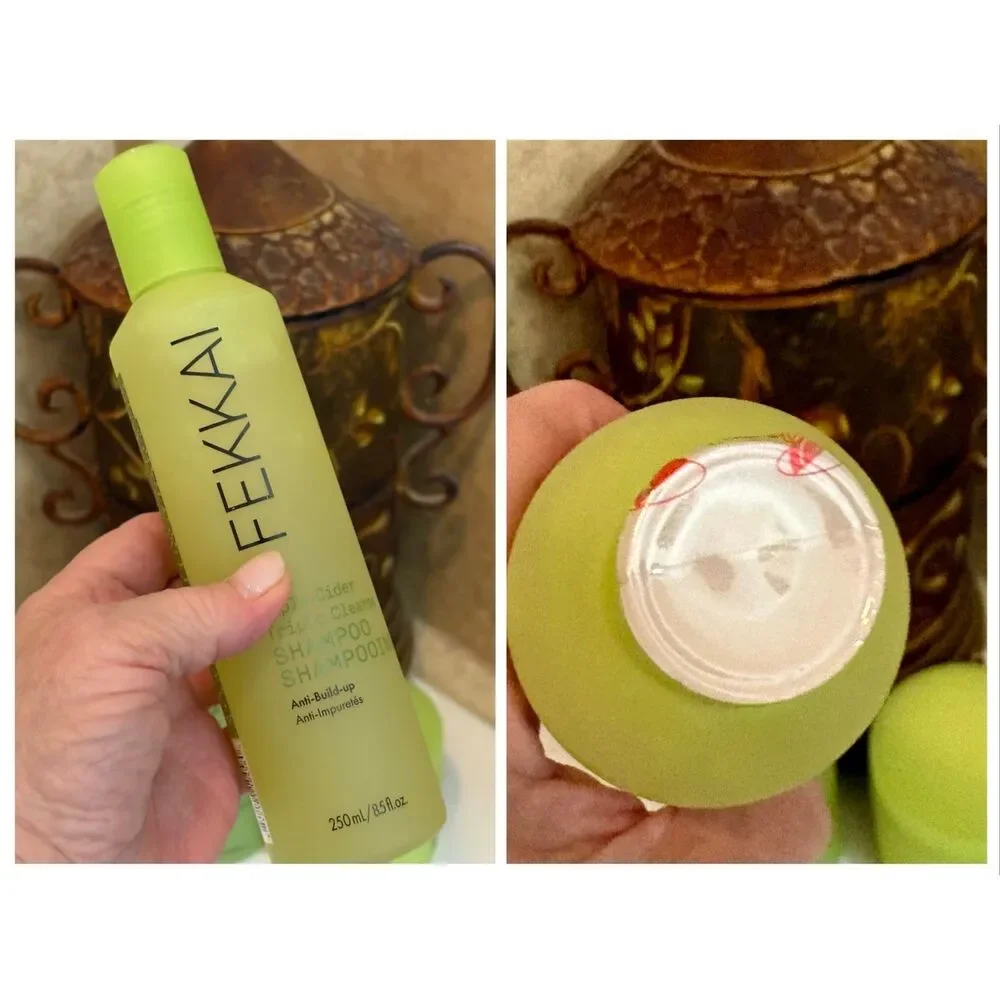 FEKKAI -NWT 3-Piece Apple Cider Detox Hair Care Products/Shampoo,  Rinse & Scrub